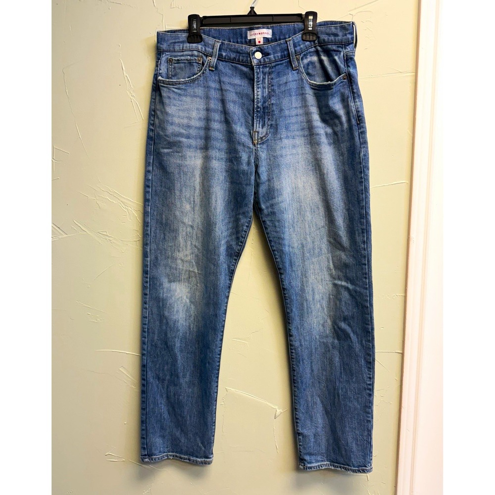 Lucky Brand Men's 110 Skinny Slim Fit Jeans Light Wash Blue Denim 5-Pocket